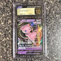 CGC Pristine 10 Mew V 039/100 2021 S8 Fusion Arts Japanese Holo - Image 1