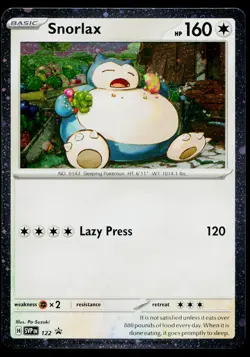 Snorlax 122 Promo Scarlet & Violet Pokemon Near Mint - Image 1
