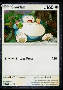 Snorlax 122 Promo Scarlet & Violet Pokemon Near Mint - Image 1