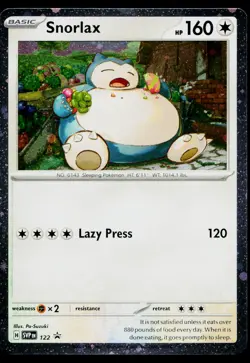 Snorlax 122 Promo Scarlet & Violet Pokemon Near Mint - Image 1