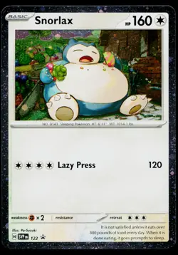 Snorlax 122 Promo Scarlet & Violet Pokemon Near Mint - Image 1