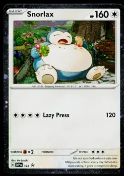 Snorlax 122 Promo Scarlet & Violet Pokemon Near Mint - Image 1