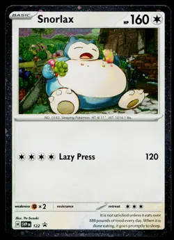 Snorlax 122 Promo Scarlet & Violet Pokemon Near Mint - Image 1