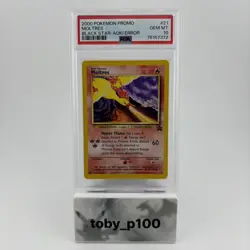Pokemon Moltres 21 Black Star Promo 2000 #21 - Aoki Error - PSA 10 - Image 1