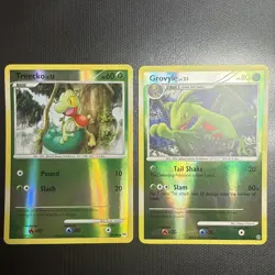 Treecko And Grovyle Reverse Holo Pokemon 2008 Stormfront And Platinum Arceus NM - Image 1
