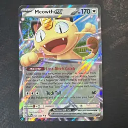 Pokemon TCG Meowth ex 062/088 Me03: Perfect Order Holo - Image 1