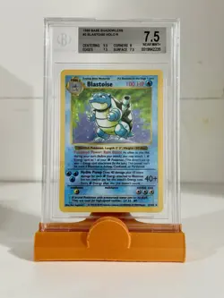 BLASTOISE Shadowless 1999 POKEMON BASE SET #2 HOLO Bgs 7.5 . Read Description - Image 1