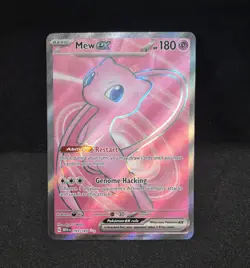 Pokemon Mew Ex 193/165 Scarlet & Violet 151 Full Art Holo Rare - Image 1