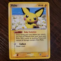 Pichu 59/106 Common Emerald Pokemon NMU - Image 1