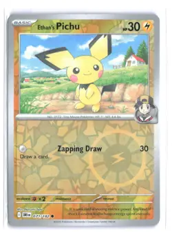 ETHAN'S PICHU 071/182 Common Destined Rivals Reverse Holo NM - Image 2