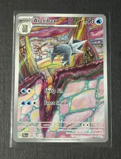 Pokemon TCG Arctibax 209/193 Paldea Evolved Illus Rare Full Art Holo - Image 1