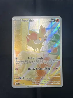 Pokemon TCG ME:Chaos Rising PROMO Fennekin 080 Authentic NM - Image 1