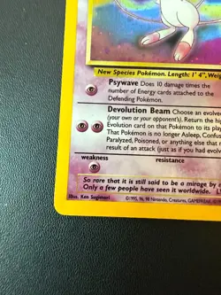 2000 Pokemon Black Star Mew #9 Holo Promo Pokemon League TCG Card LP- - Image 5