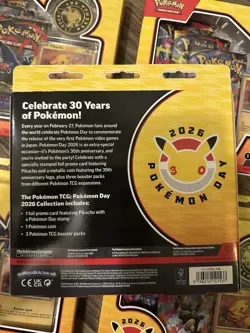 Pokemon TCG Pokemon Day 2026 Collection Box Pikachu Promo Coin Lot of 5 Boxes!! - Image 2