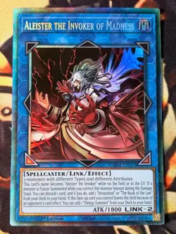 Yugioh: Aleister The Invoker Of Madness - GEIM-EN053 Collector Rare 1st Ed LP - Image 1