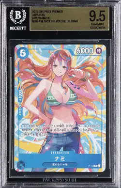 2025 ONE PIECE PROMOS JAPANESE #P-112 NAMI BGS 9.5 - Image 1