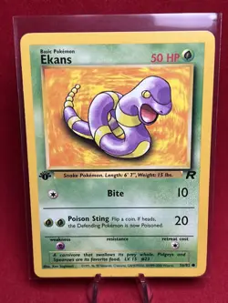 1995, 96, 98 Pokemon Card 1st Edition **Ekans** - Team Rocket Set 56/82 - Common - Image 1