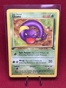 1995, 96, 98 Pokemon Card 1st Edition **Ekans** - Fossil Set 46/62 - Common - Image 1