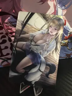 Lenticular Waifu Card Marin Goddess Story 3 Image CCG Double Sided Anime - Image 2
