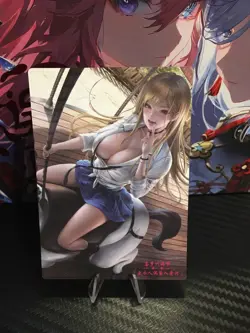 Lenticular Waifu Card Marin Goddess Story 3 Image CCG Double Sided Anime - Image 4