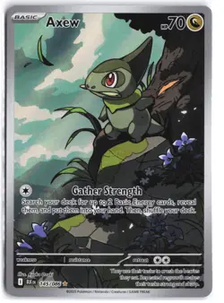 Axew 145/086 Holo Illustration Rare Black Bolt Pokemon Holo NM - Image 1