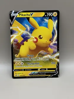 Pikachu V SWSH061 Holo Promo Sword & Shield Promo Pokemon Near Mint - Image 1