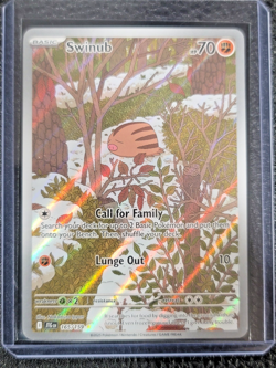 Pokemon Swinub 165/159 Journey Together Illustration Rare Near Mint - Image 1