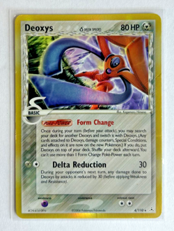 Pokemon TCG Deoxys 4/110 Delta Species Holo Rare EN HP80 Basic 2006 - Image 1