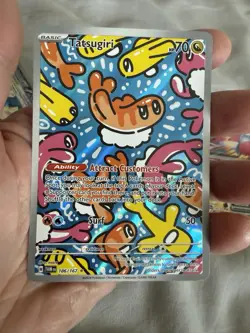 Pokemon TCG Tatsugiri Twilight Masquerade Illustration Rare Card 186/167 - Image 1