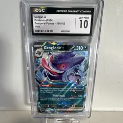 CGC 10 Gengar ex Temporal Forces #104/162 English Holo Double Rare 2024 - Image 1