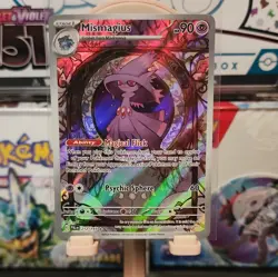Pokemon TCG Mismagius IR 212/193 Paldea Evolved Illustration Rare Holo NM - Image 1