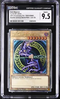 Yu-Gi-Oh! TCG Dark Magician TN23-EN001 Quarter Century Secret 25th - CGC 9.5 - Image 1