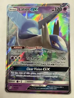 Pokemon TCG Cards Latios GX 78/236 Unified Minds Ultra Rare - Image 3