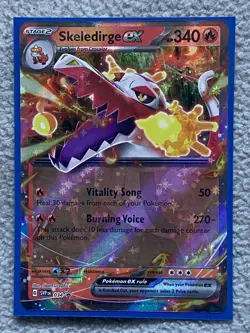 Pokemon TCG Scarlet & Violet Promo SKELEDIRGE EX 34 Holo Rare - Image 1