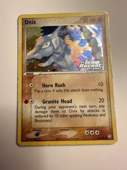 Onix 69/109 2004 EX Team Rocket Returns Pokemon Card Reverse Holo HP 14Y - Image 1