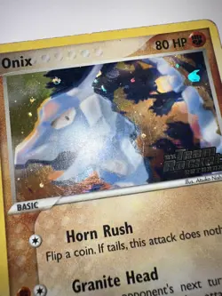 Onix 69/109 2004 EX Team Rocket Returns Pokemon Card Reverse Holo HP 14Y - Image 3
