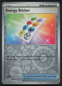 Energy Sticker 159/165 Pokemon 151 Uncommon Near Mint Reverse Holo Card - Image 1