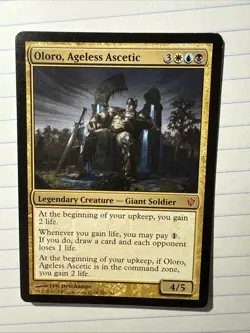Oloro, Ageless Ascetic Commander 2013 Regular Card 203/356 LP Condition - Image 1