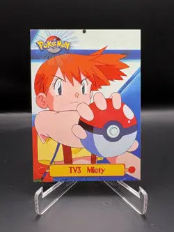 Topps Pokemon Misty Card #TV3 1st Print Blue Label 1999 TV Animation Series NM - Image 1