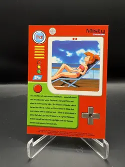 Topps Pokemon Misty Card #TV3 1st Print Blue Label 1999 TV Animation Series NM - Image 2