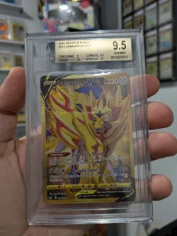 Pokemon Card PSA BGS 9.5 ZAMAZENTA V GOLD Secret Holo 212/202 Sword & Shield - Image 1