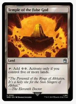 Temple of the False God | MTG Doctor Who WHO | Commander EDH Land Mana Ramp | NM - Image 1