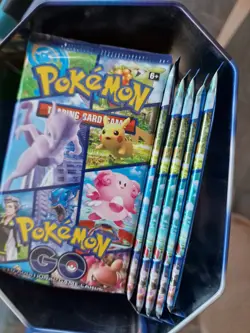 Pokemon Go Booster Pack X20 With Pikachu Tin. Official Pokemon TCG. - Image 1