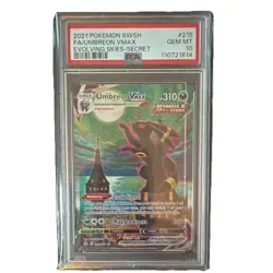 Pokemon TCG Umbreon VMAX 215/203 PSA 10 Evolving Skies Moonbreon - Image 1