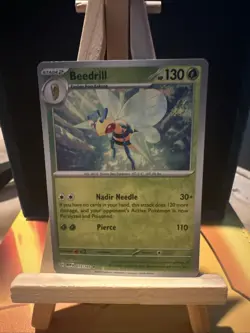 Beedrill Pokemon TCG Scarlet & Violet - 151 015/165 Reverse Holo Rare NM - Image 1
