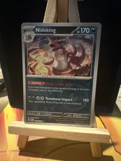 Nidoking 034/165 Reverse Holo - Scarlet & Violet 151 - Pokemon TCG Pack Fresh NM - Image 1