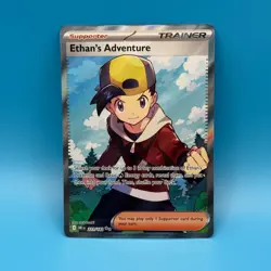 Ethan's Adventure 221/182 Pokemon TCG S&V Destined Rivals Full Art Trainer NM - Image 1