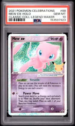 2021 POKEMON CELEBRATIONS CLASSIC COLLECTION #88 MEW EX-HOLO PSA 10 - Image 1