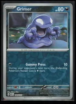 Grimer 088/165 Pokemon 151 Common Near Mint Reverse Holo - Image 1