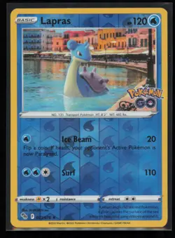 Lapras 023/078 Pokemon Pokemon GO Rare Near Mint Reverse Holo - Image 1